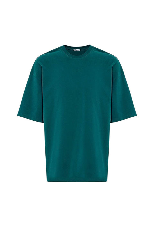 Basic Oversize Bisiklet Yaka Tişört