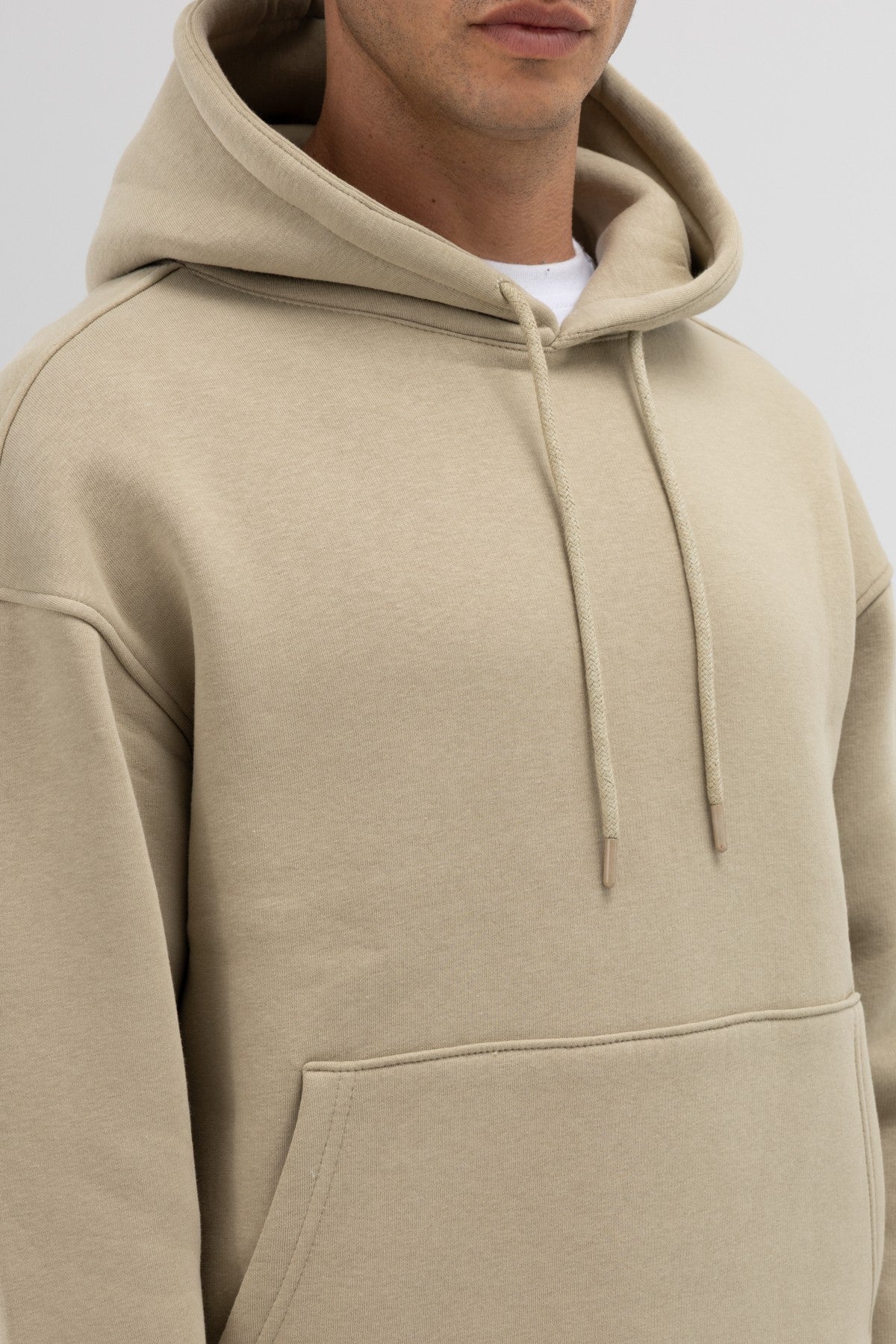 Basic Oversize Kapüşonlu Sweatshirt