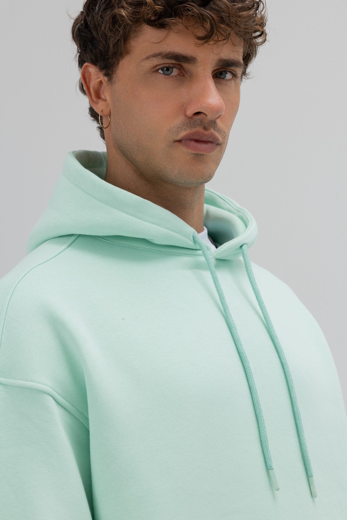 Basic Oversize Kapüşonlu Sweatshirt