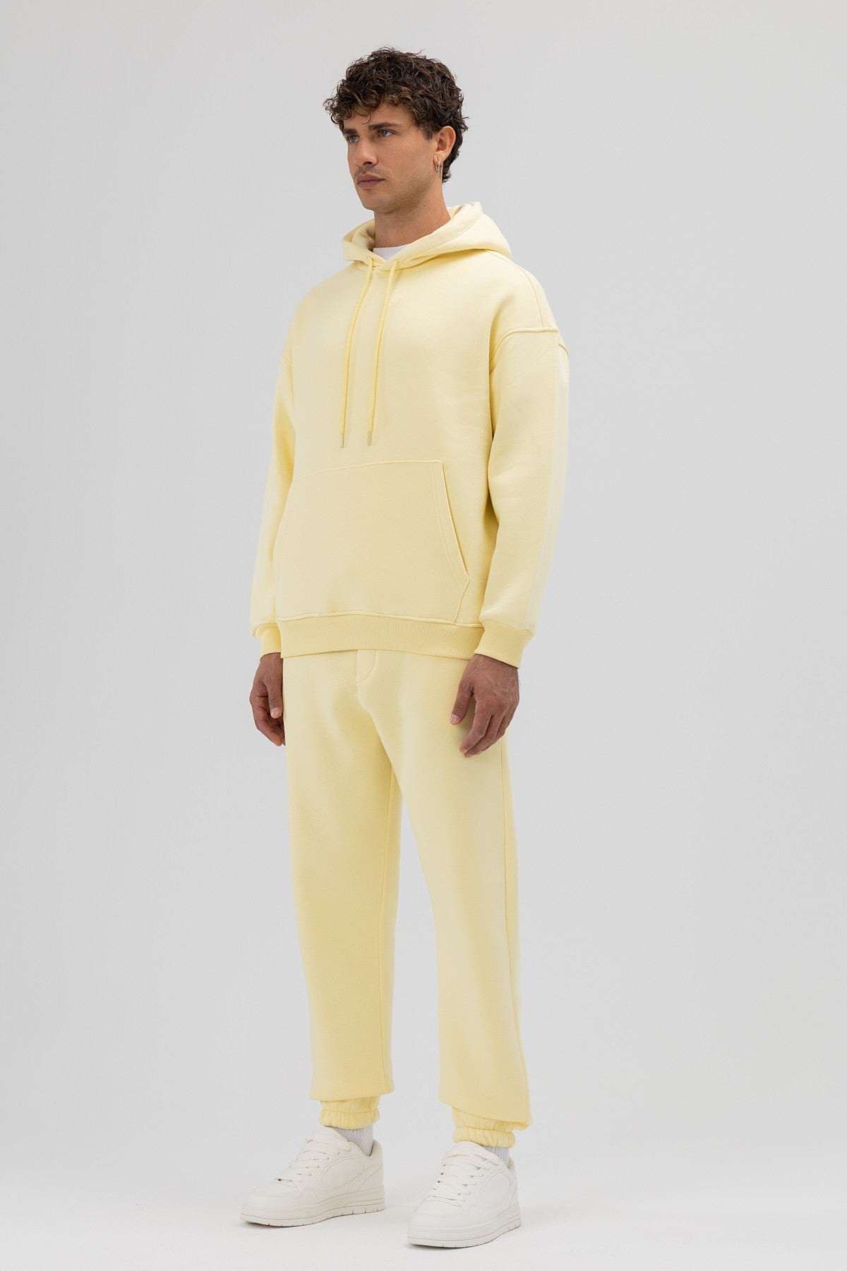 Basic Oversize Kapüşonlu Sweatshirt