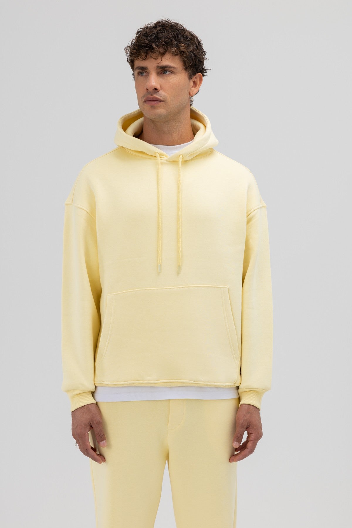 Basic Oversize Kapüşonlu Sweatshirt