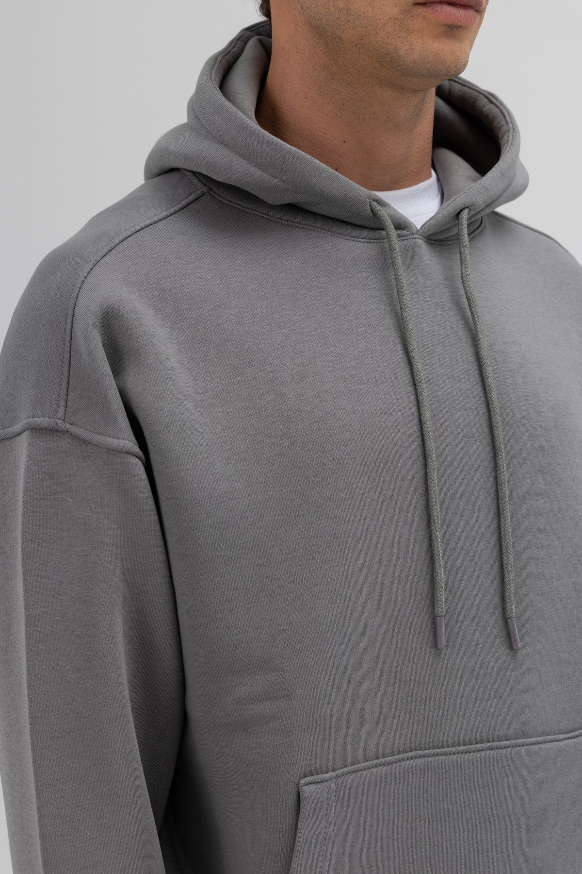 Basic Oversize Kapüşonlu Sweatshirt