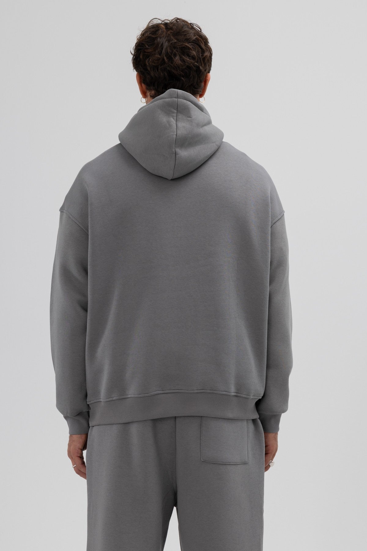 Basic Oversize Kapüşonlu Sweatshirt