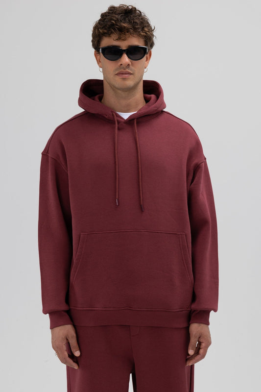 Basic Oversize Kapüşonlu Sweatshirt