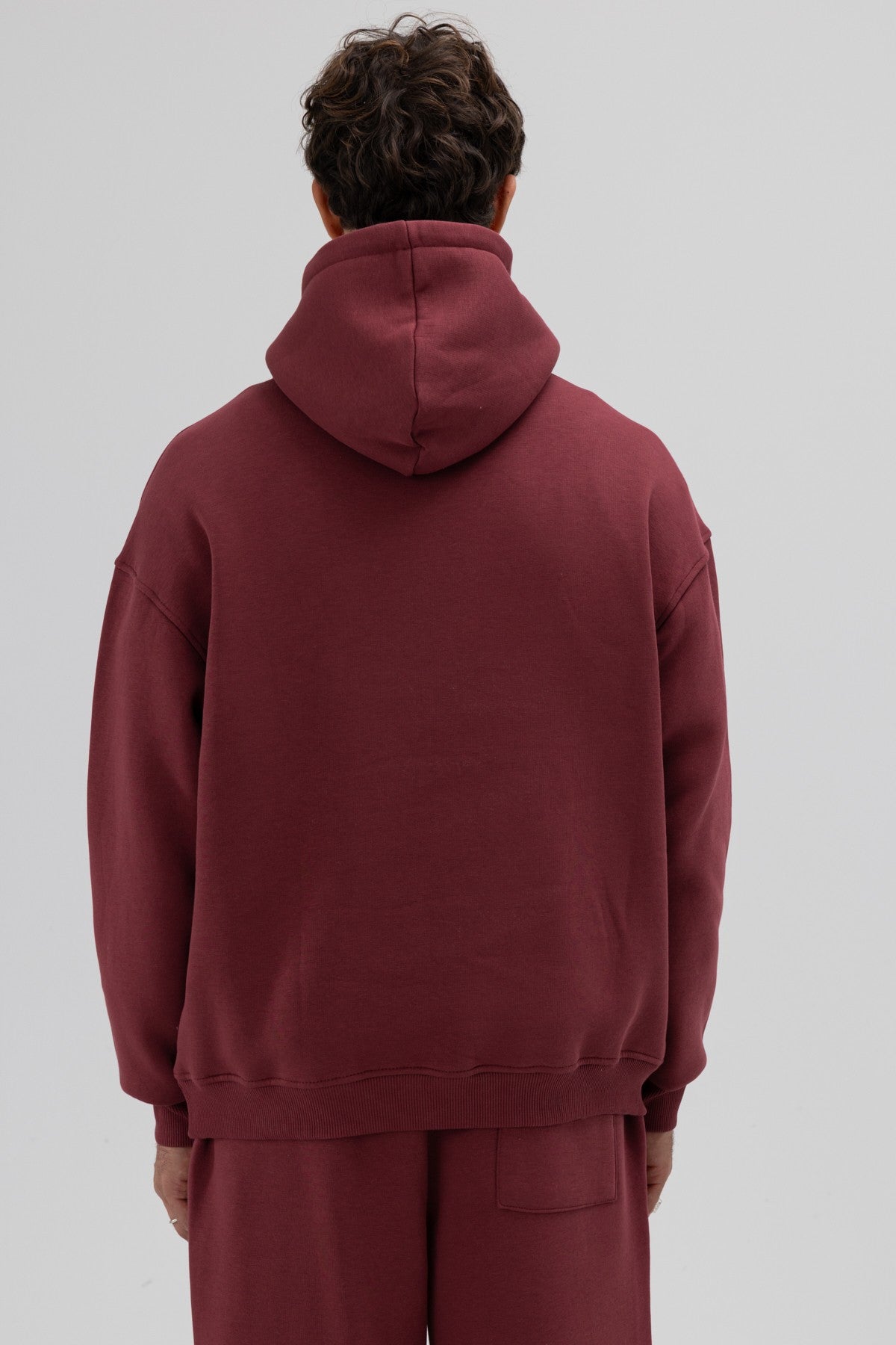 Basic Oversize Kapüşonlu Sweatshirt