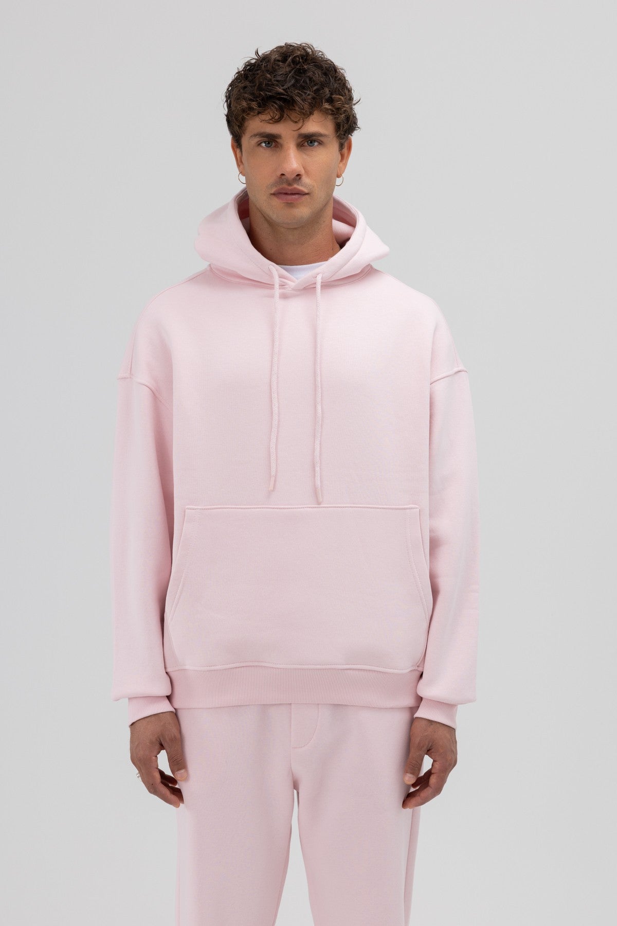 Basic Oversize Kapüşonlu Sweatshirt