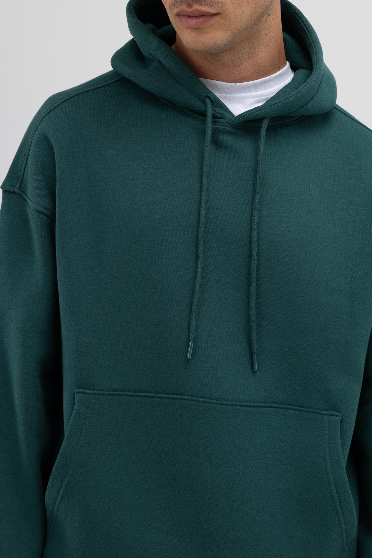 Basic Oversize Kapüşonlu Sweatshirt