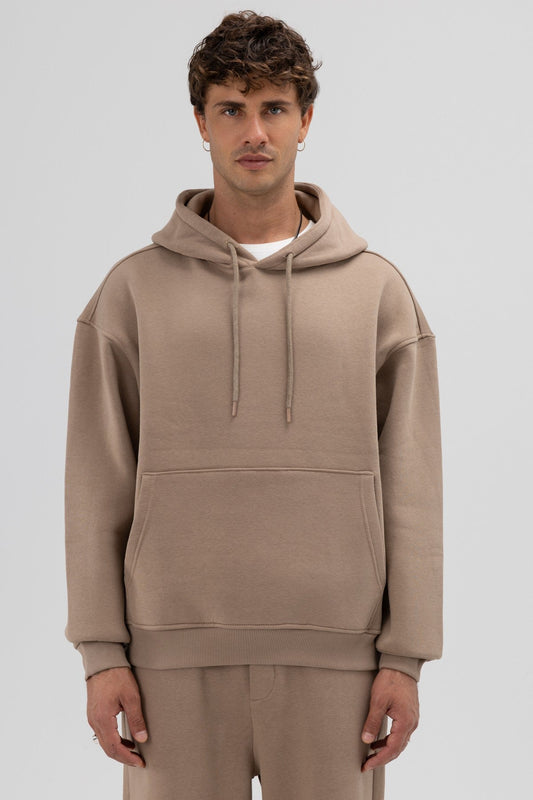 Basic Oversize Kapüşonlu Sweatshirt