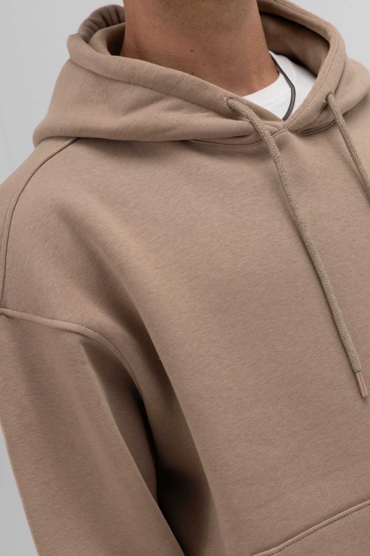Basic Oversize Kapüşonlu Sweatshirt