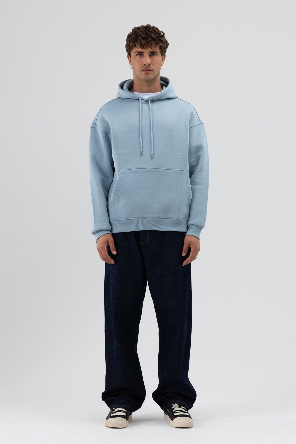 Basic Oversize Kapüşonlu Sweatshirt