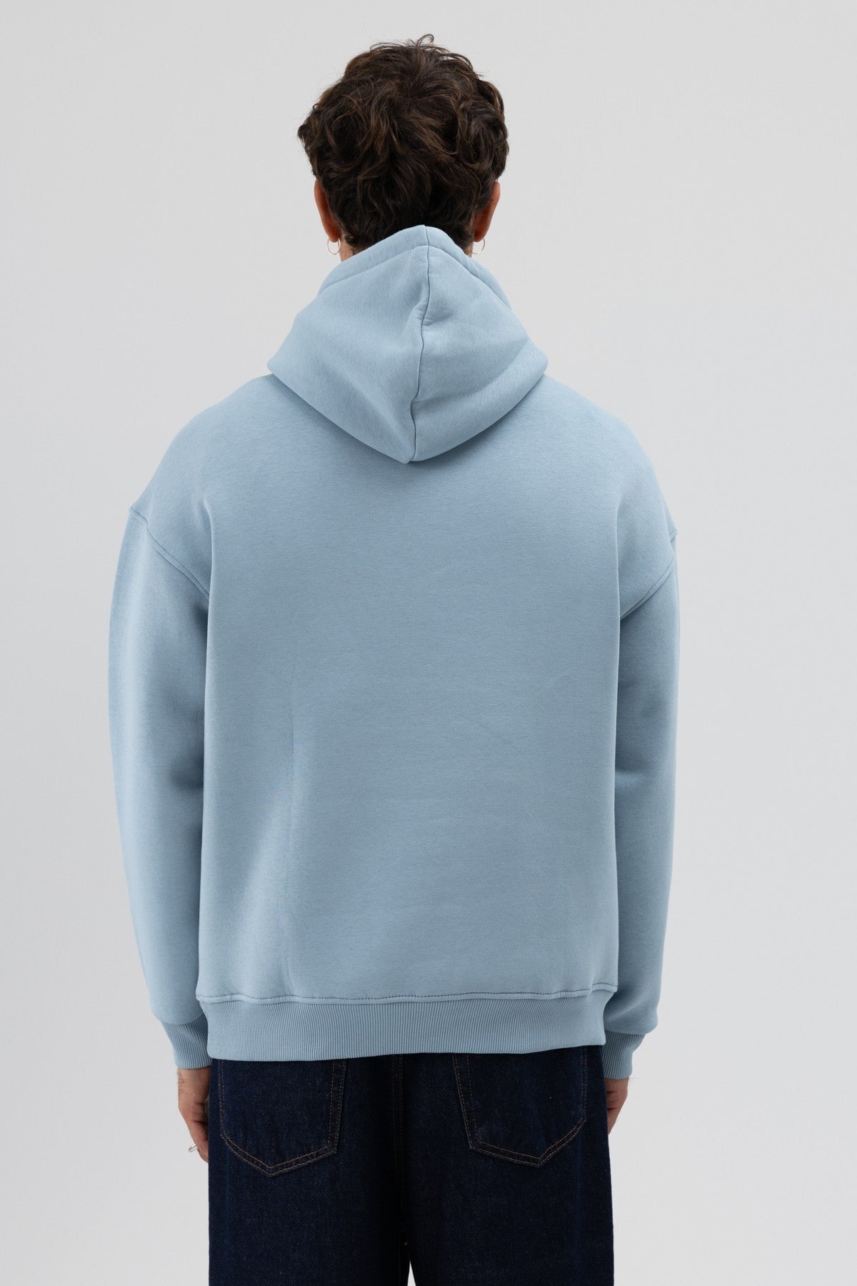Basic Oversize Kapüşonlu Sweatshirt
