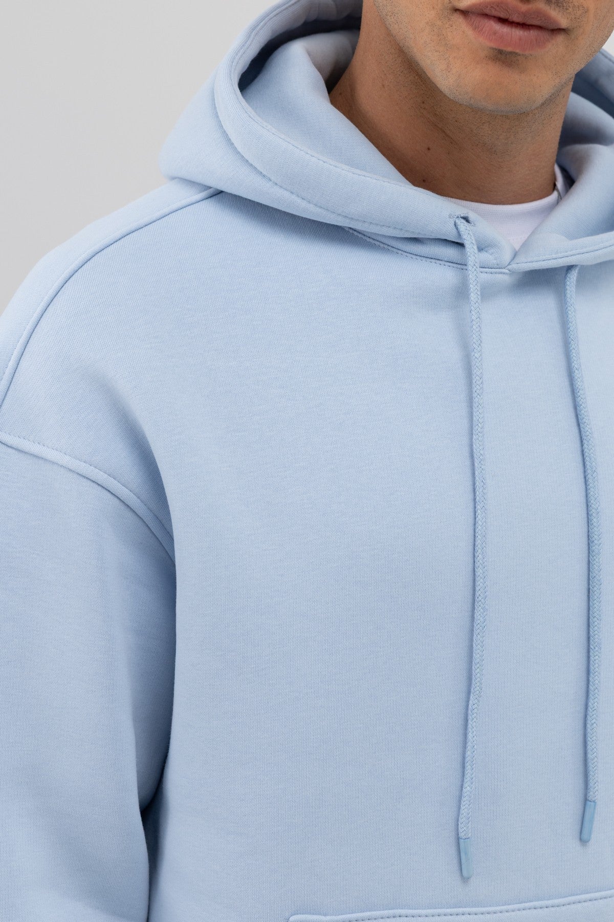 Basic Oversize Kapüşonlu Sweatshirt