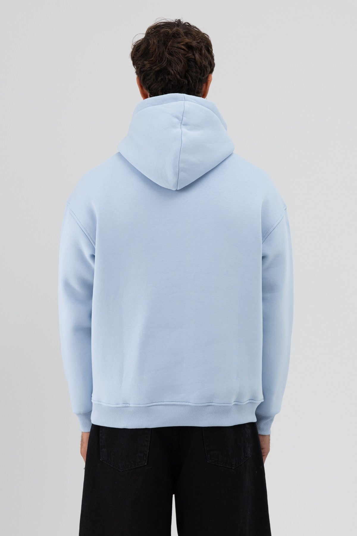 Basic Oversize Kapüşonlu Sweatshirt