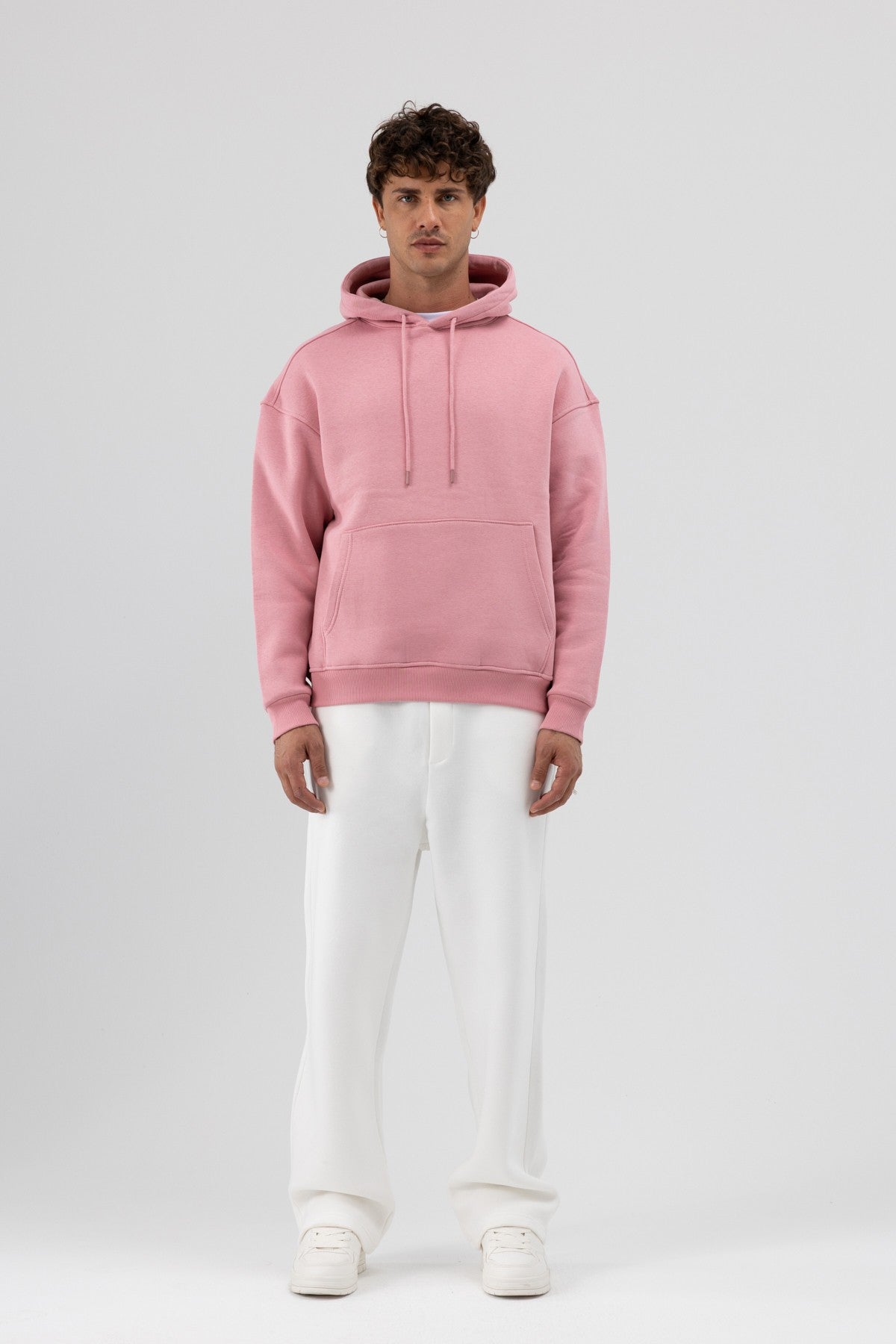 Basic Oversize Kapüşonlu Sweatshirt