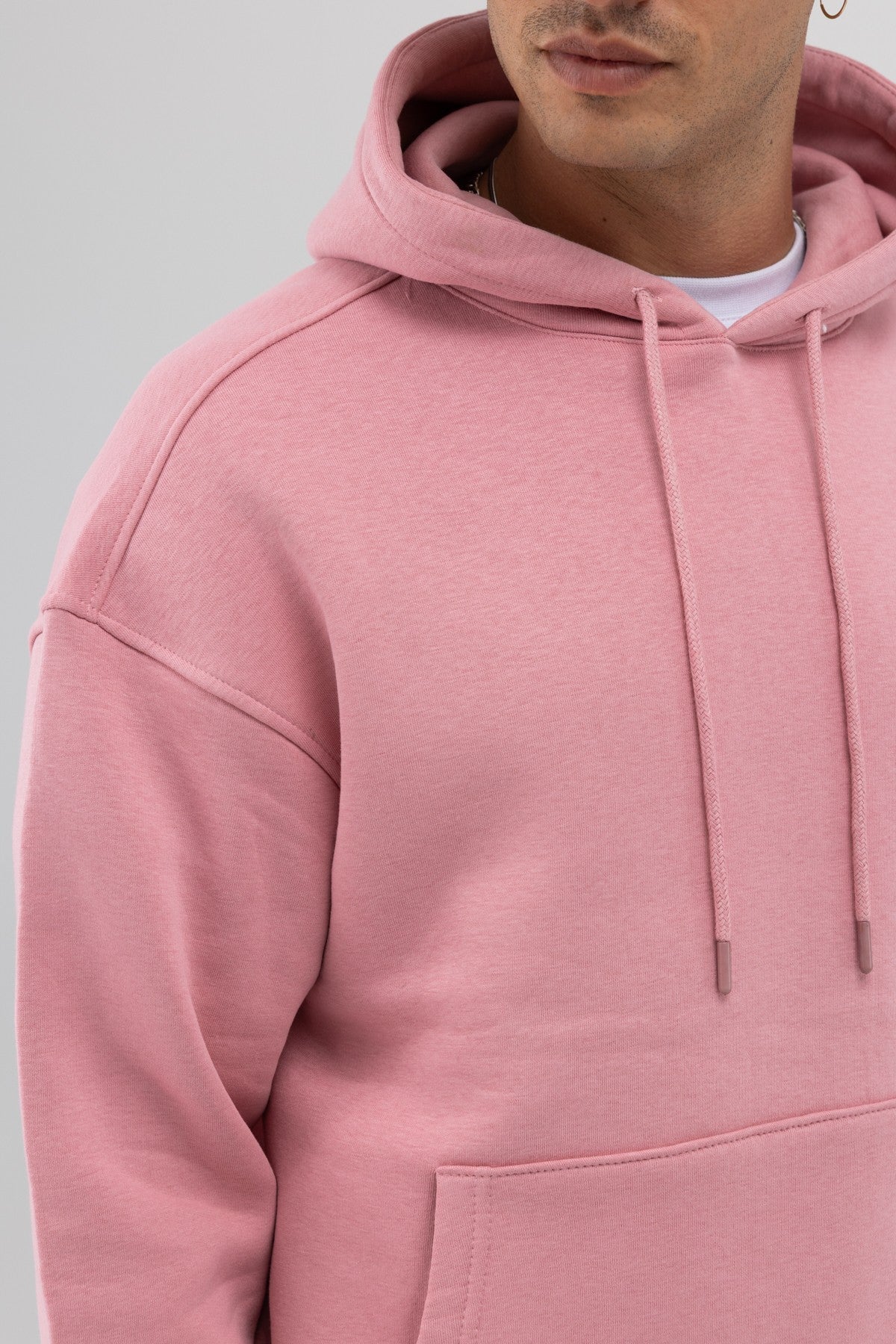 Basic Oversize Kapüşonlu Sweatshirt