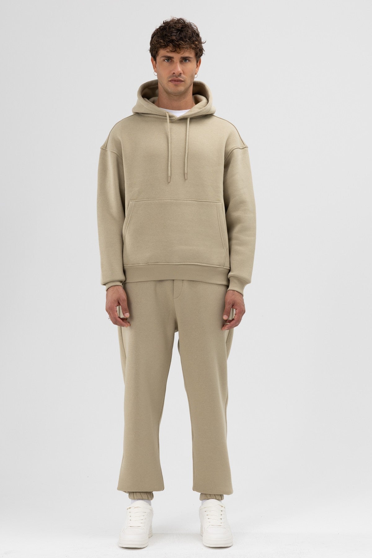 Basic Oversize Kapüşonlu Sweatshirt