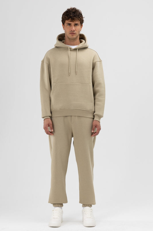Basic Oversize Kapüşonlu Sweatshirt