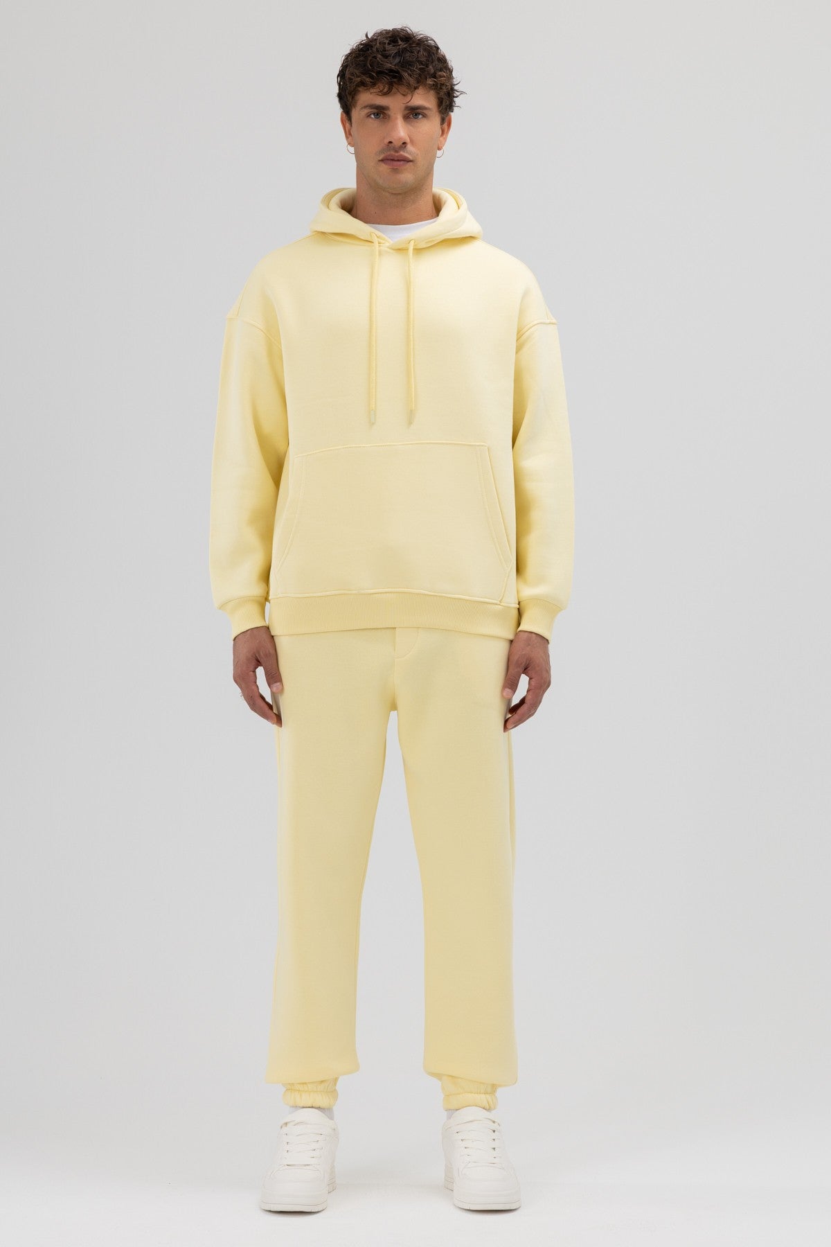 Basic Oversize Kapüşonlu Sweatshirt