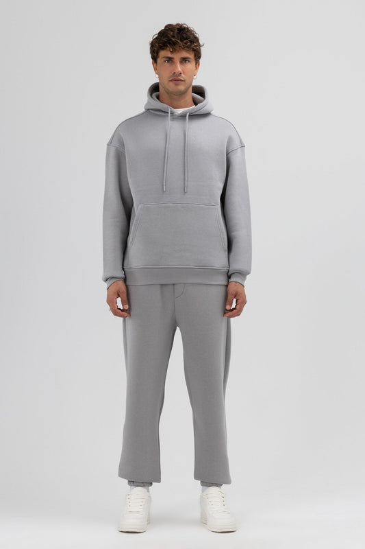 Basic Oversize Kapüşonlu Sweatshirt
