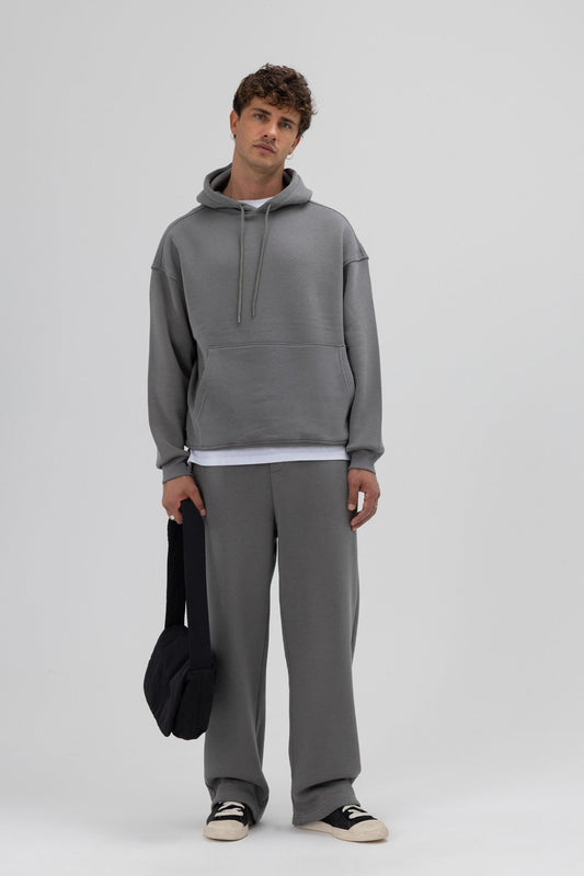 Basic Oversize Kapüşonlu Sweatshirt