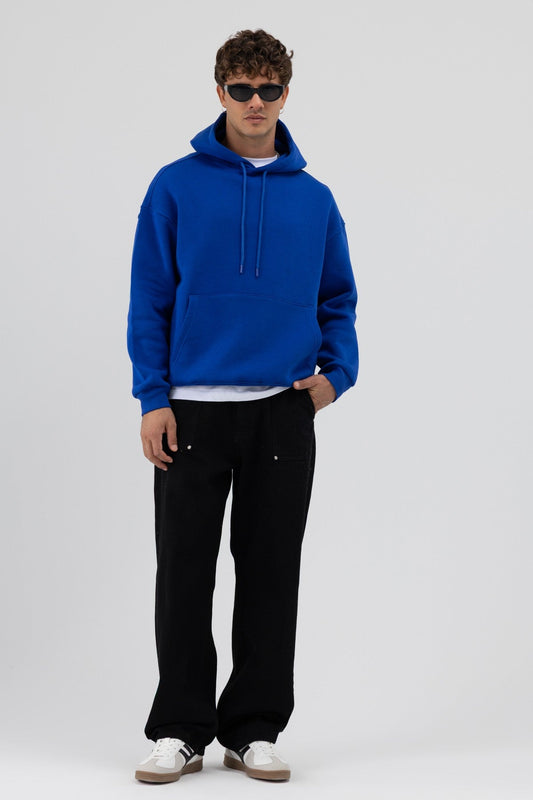 Basic Oversize Kapüşonlu Sweatshirt