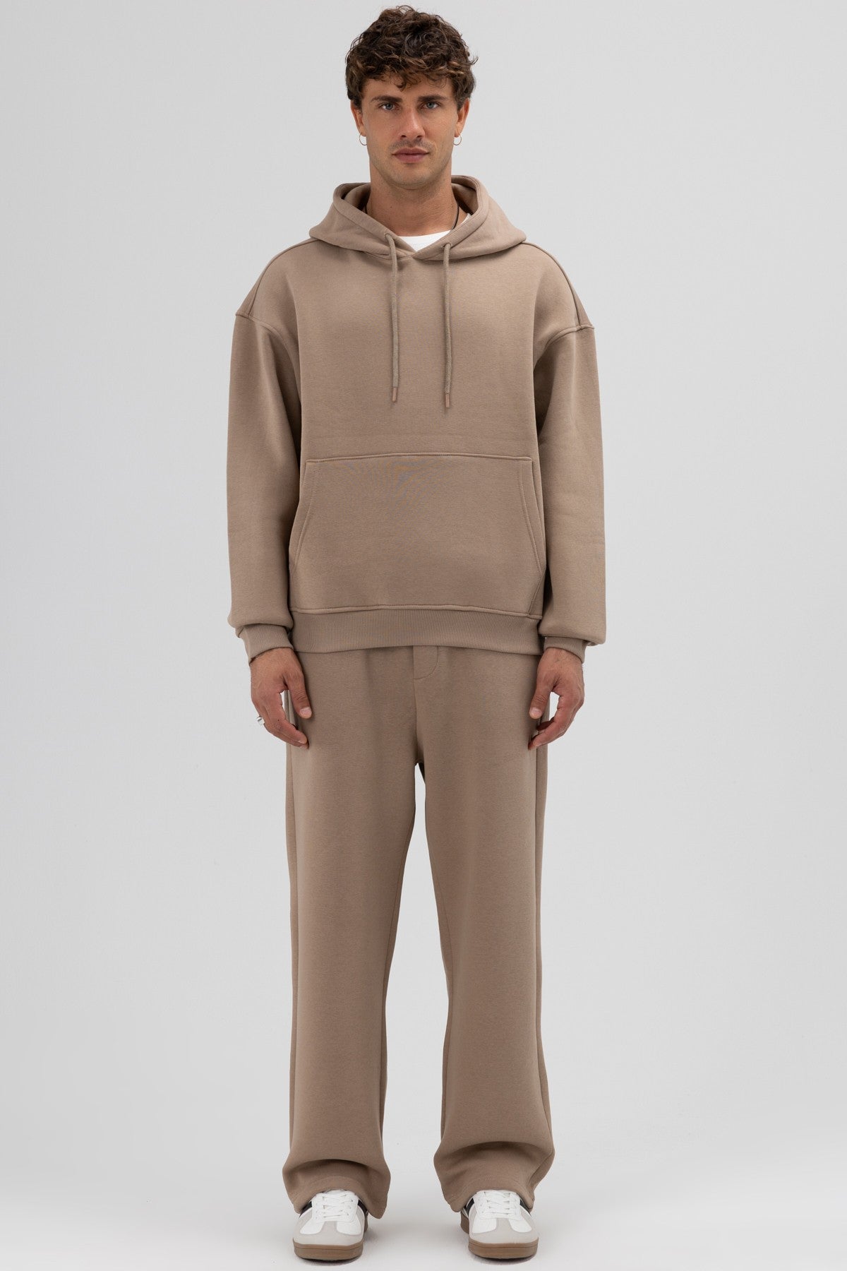 Basic Oversize Kapüşonlu Sweatshirt