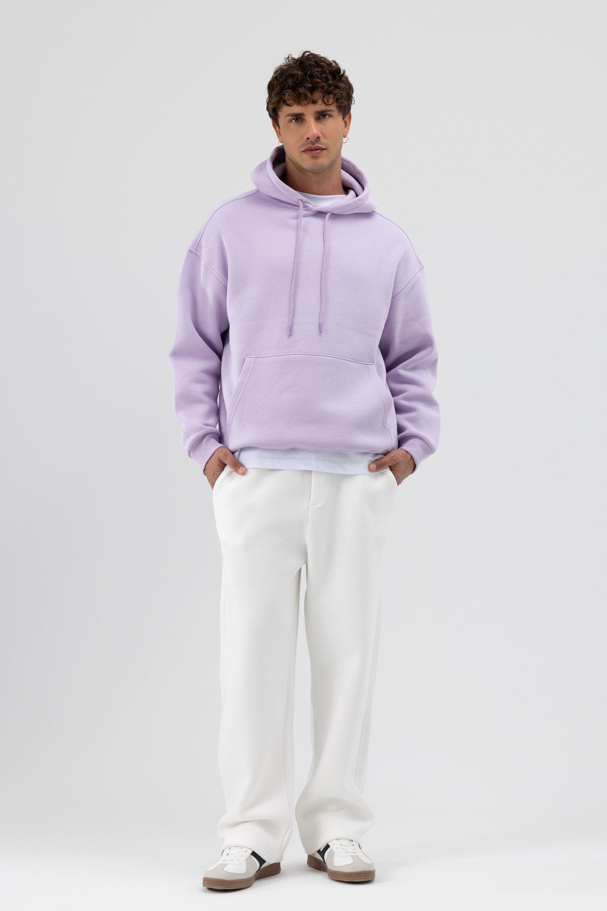 Basic Oversize Kapüşonlu Sweatshirt