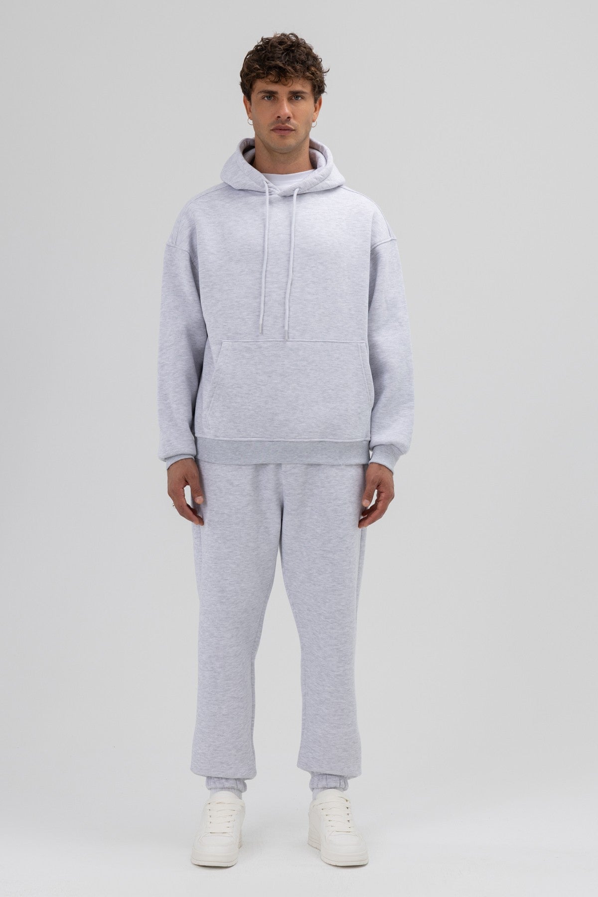 Basic Oversize Kapüşonlu Sweatshirt