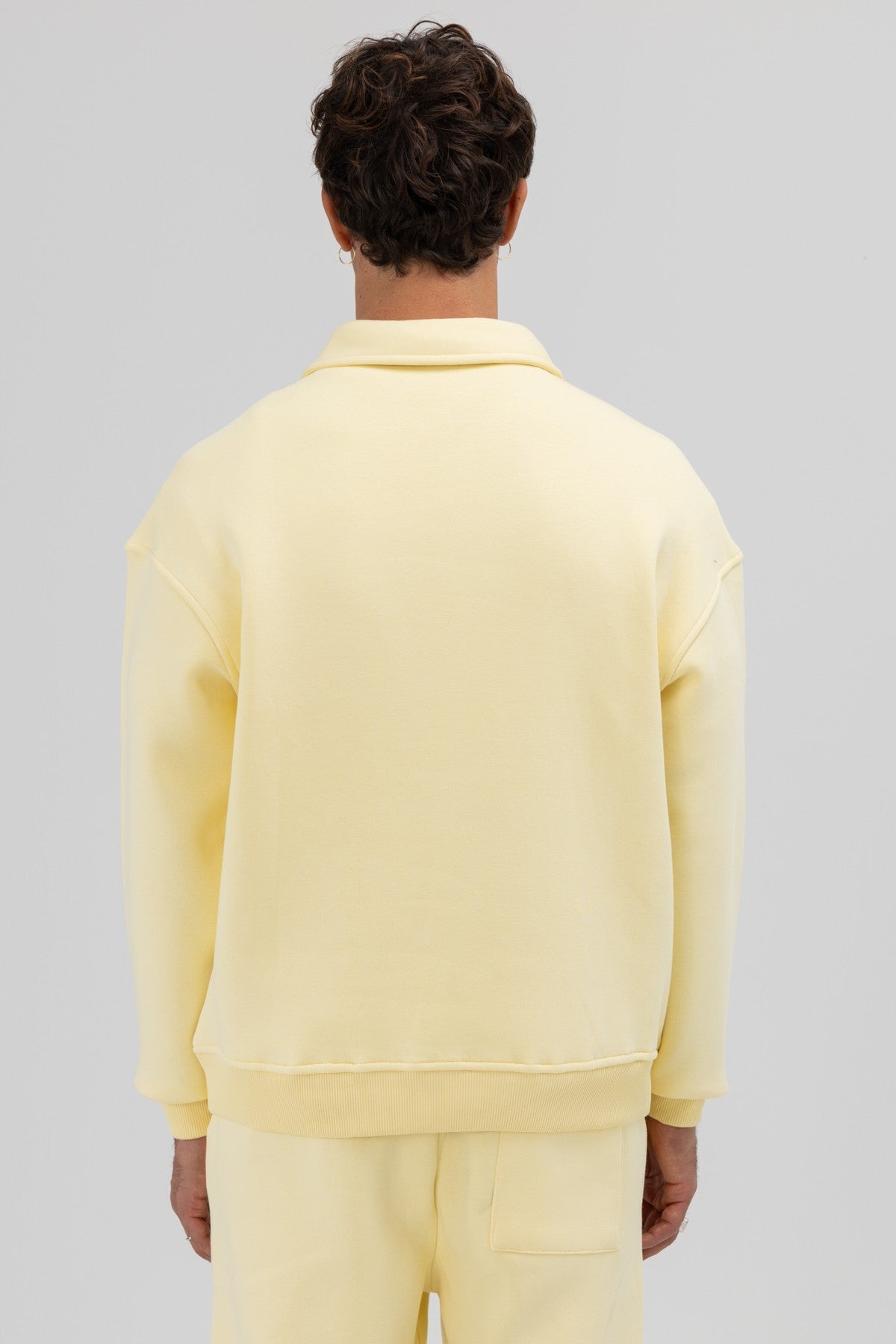 Basic Polo Yaka Sweatshirt