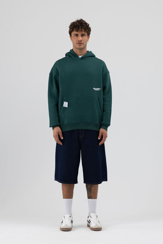 Oversize Kapüşonlu Baskılı Sweatshirt