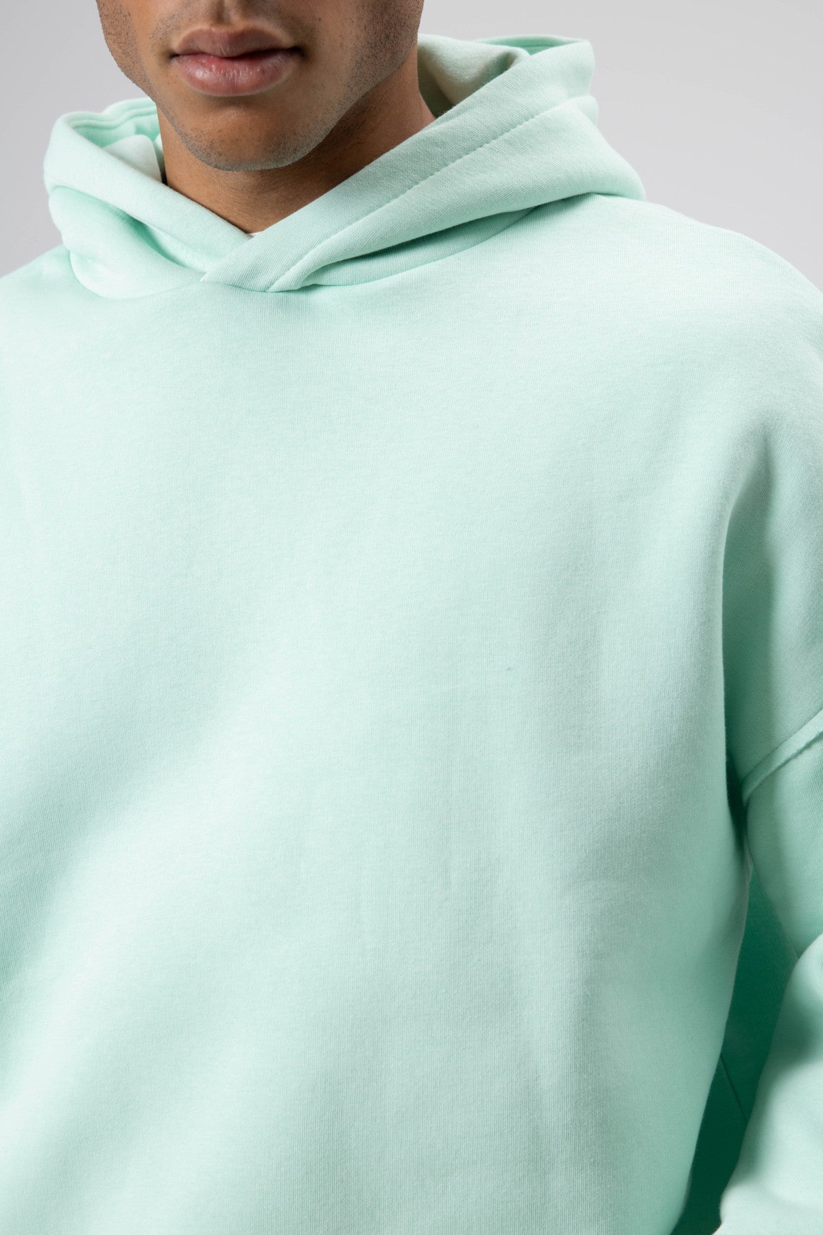 Basic Oversize Dikişsiz Kapüşonlu Sweatshirt