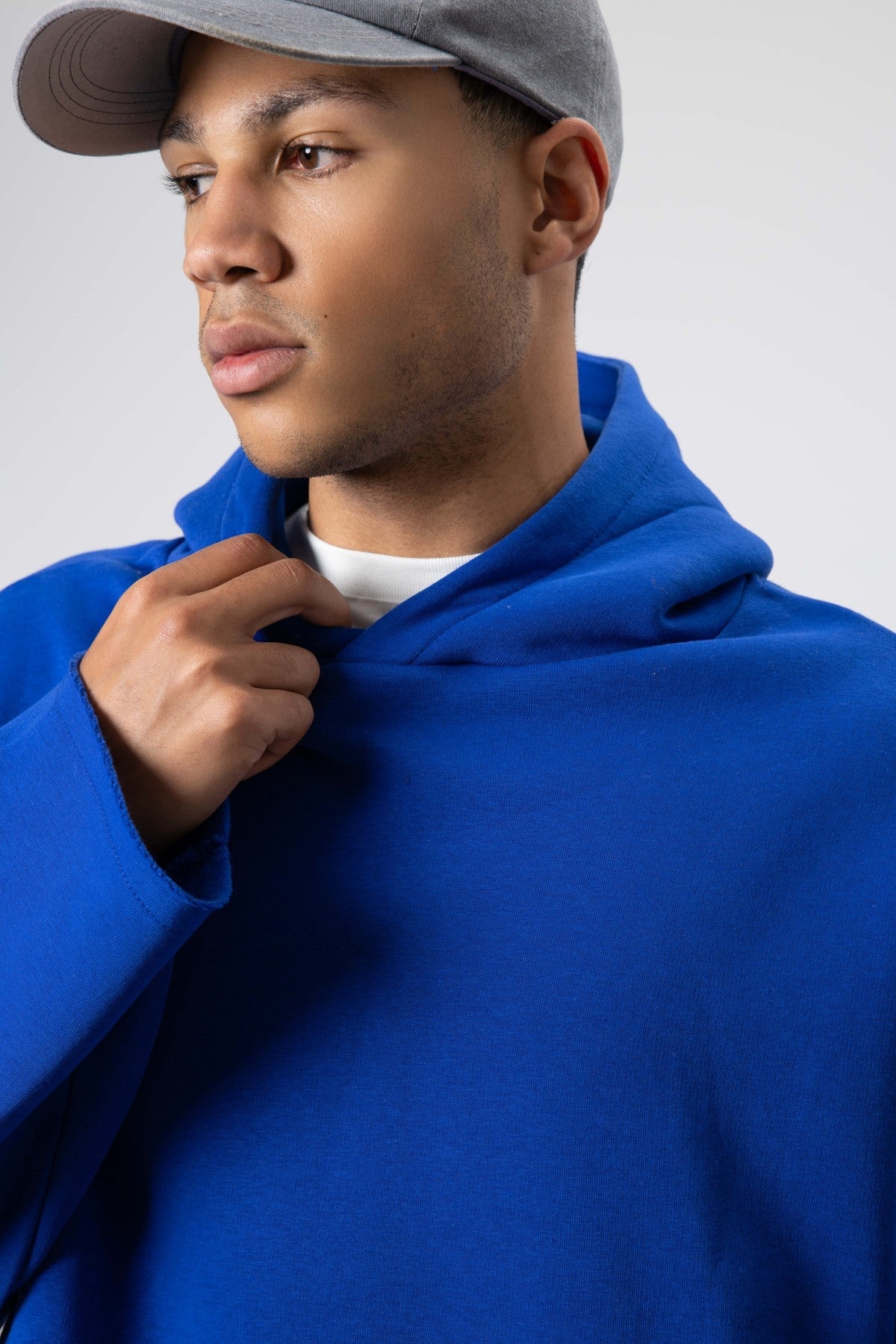 Basic Oversize Dikişsiz Kapüşonlu Sweatshirt