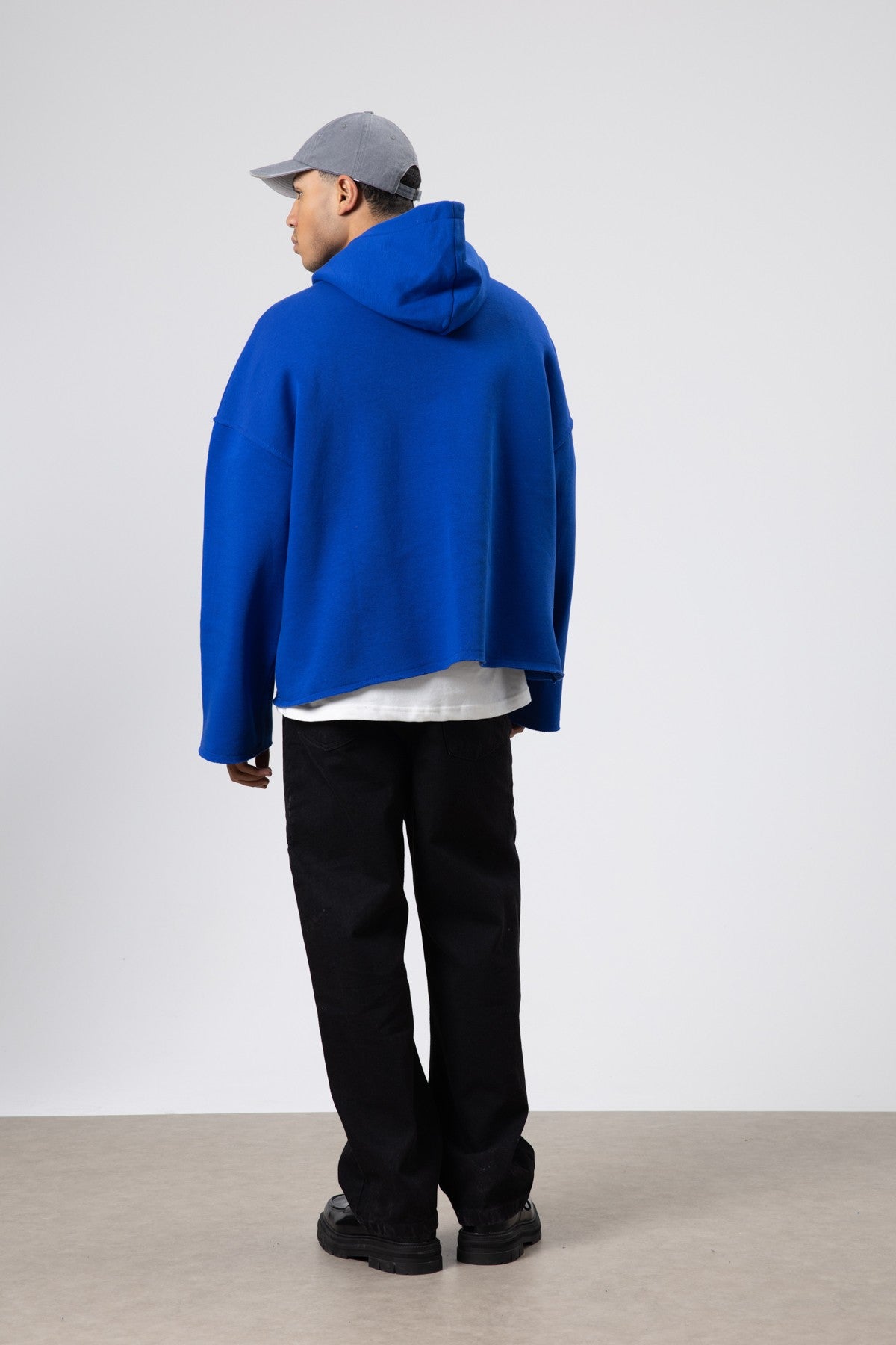 Basic Oversize Dikişsiz Kapüşonlu Sweatshirt