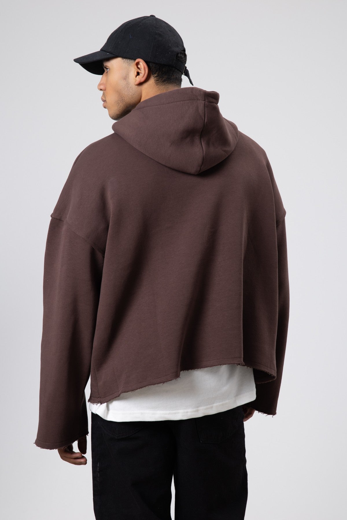 Basic Oversize Dikişsiz Kapüşonlu Sweatshirt