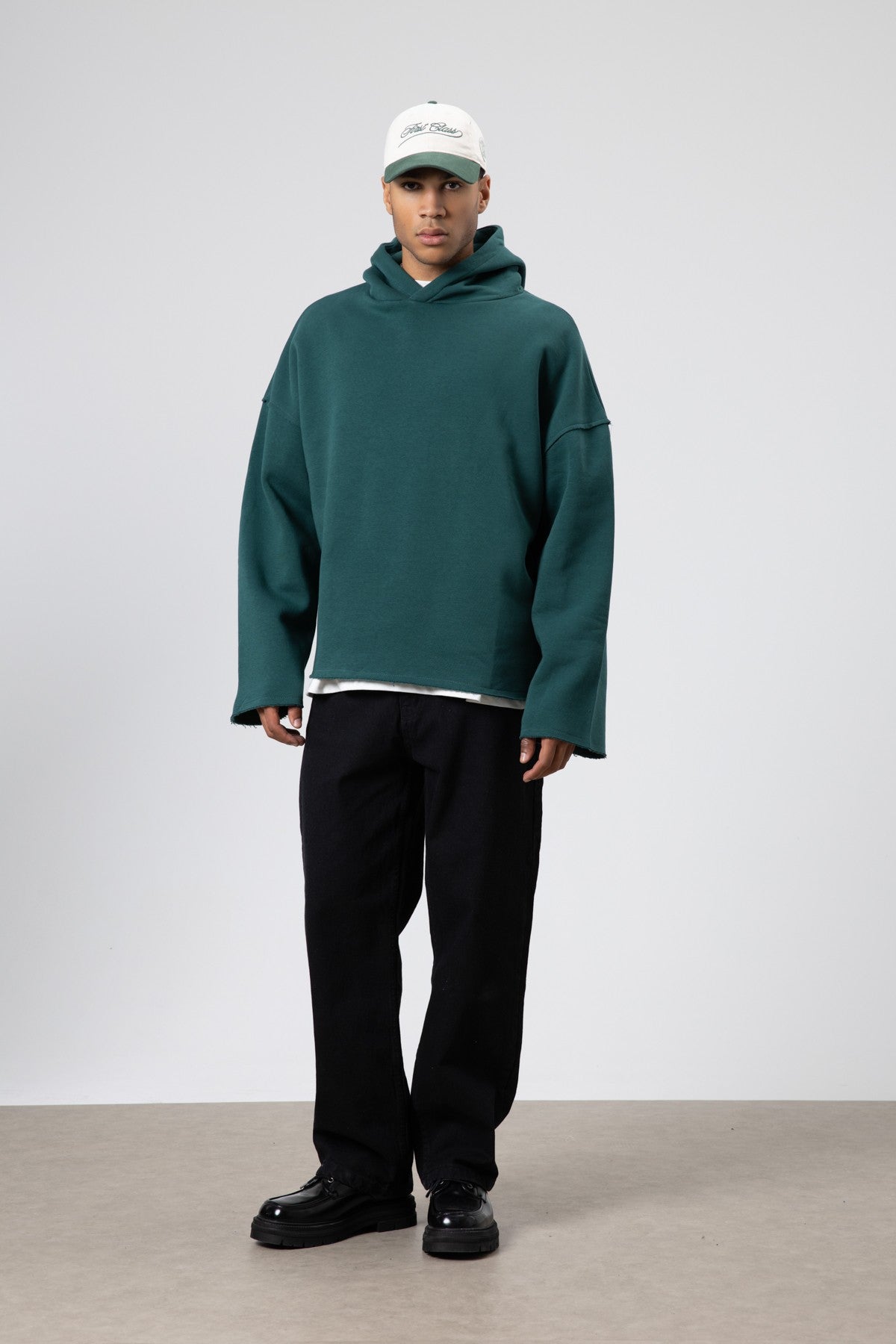 Basic Oversize Dikişsiz Kapüşonlu Sweatshirt