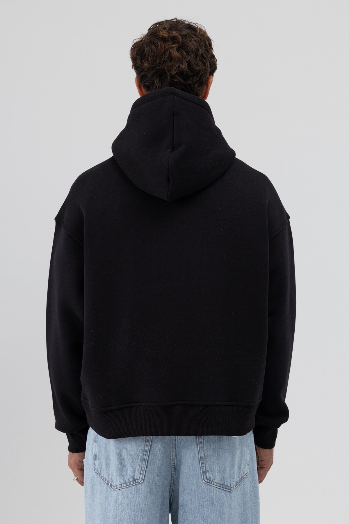 Basic Kapüşonlu Boxy Fit Sweatshirt