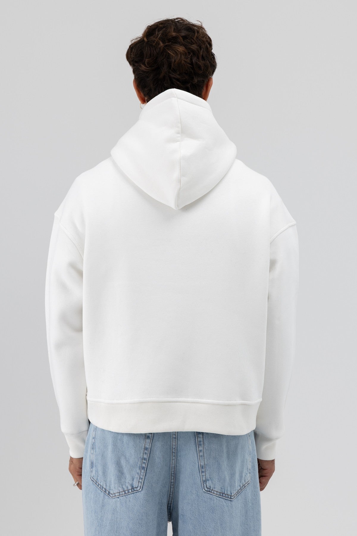 Basic Kapüşonlu Boxy Fit Sweatshirt