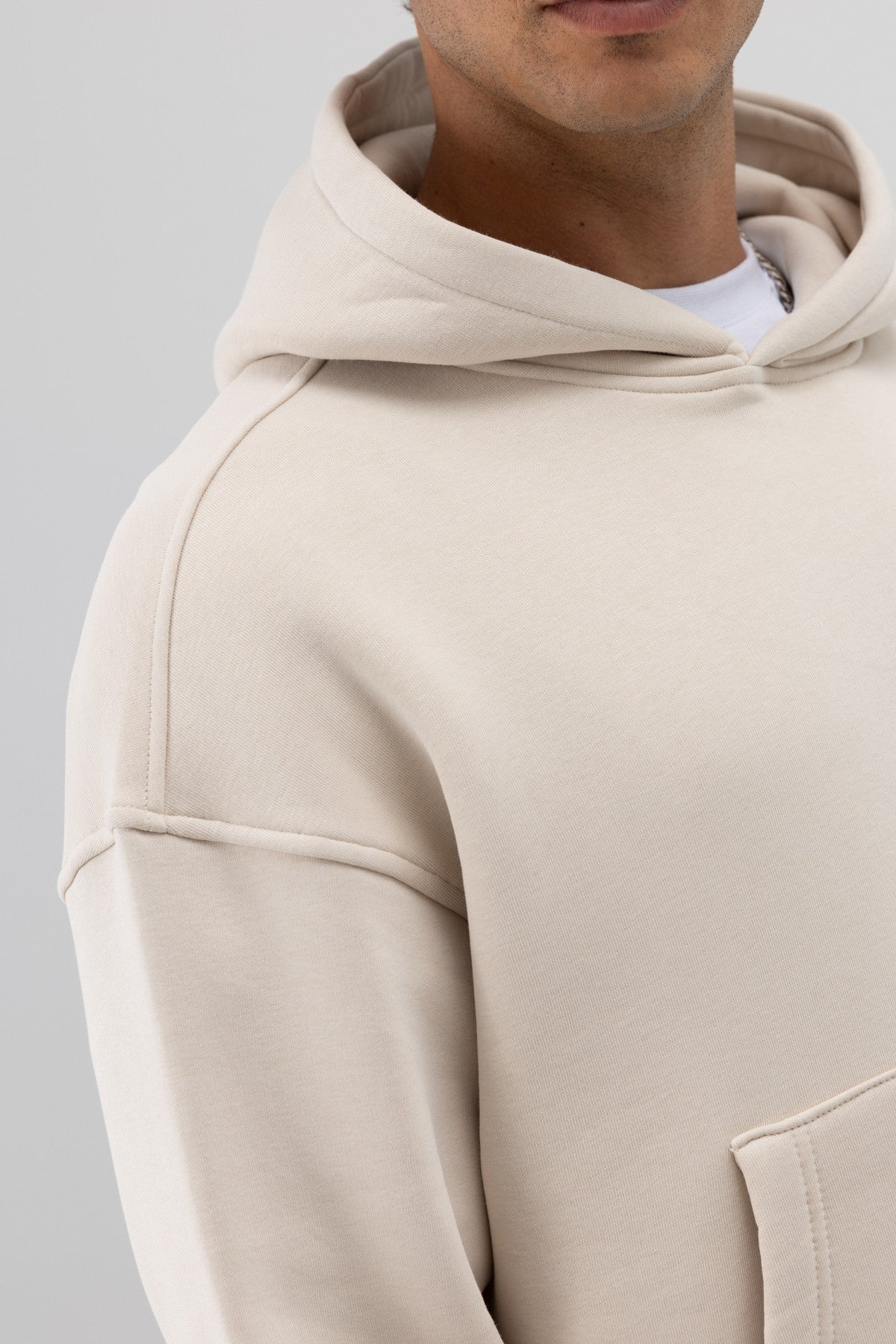 Basic Kapüşonlu Boxy Fit Sweatshirt
