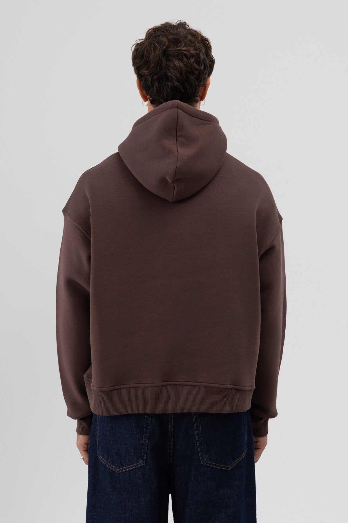 Basic Kapüşonlu Boxy Fit Sweatshirt