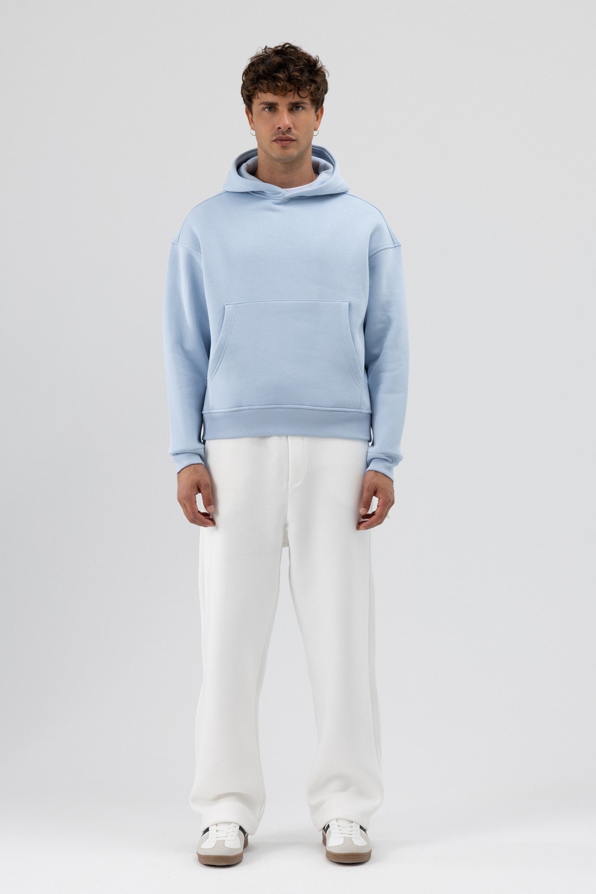 Basic Kapüşonlu Boxy Fit Sweatshirt