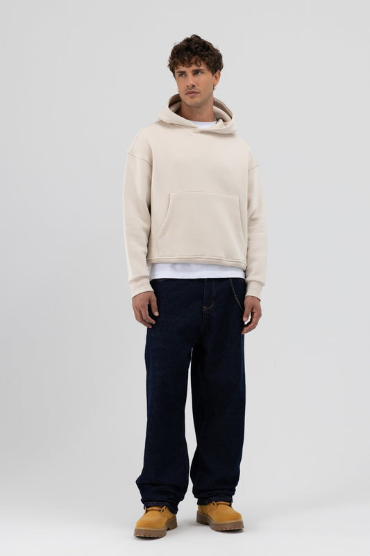 Basic Kapüşonlu Boxy Fit Sweatshirt