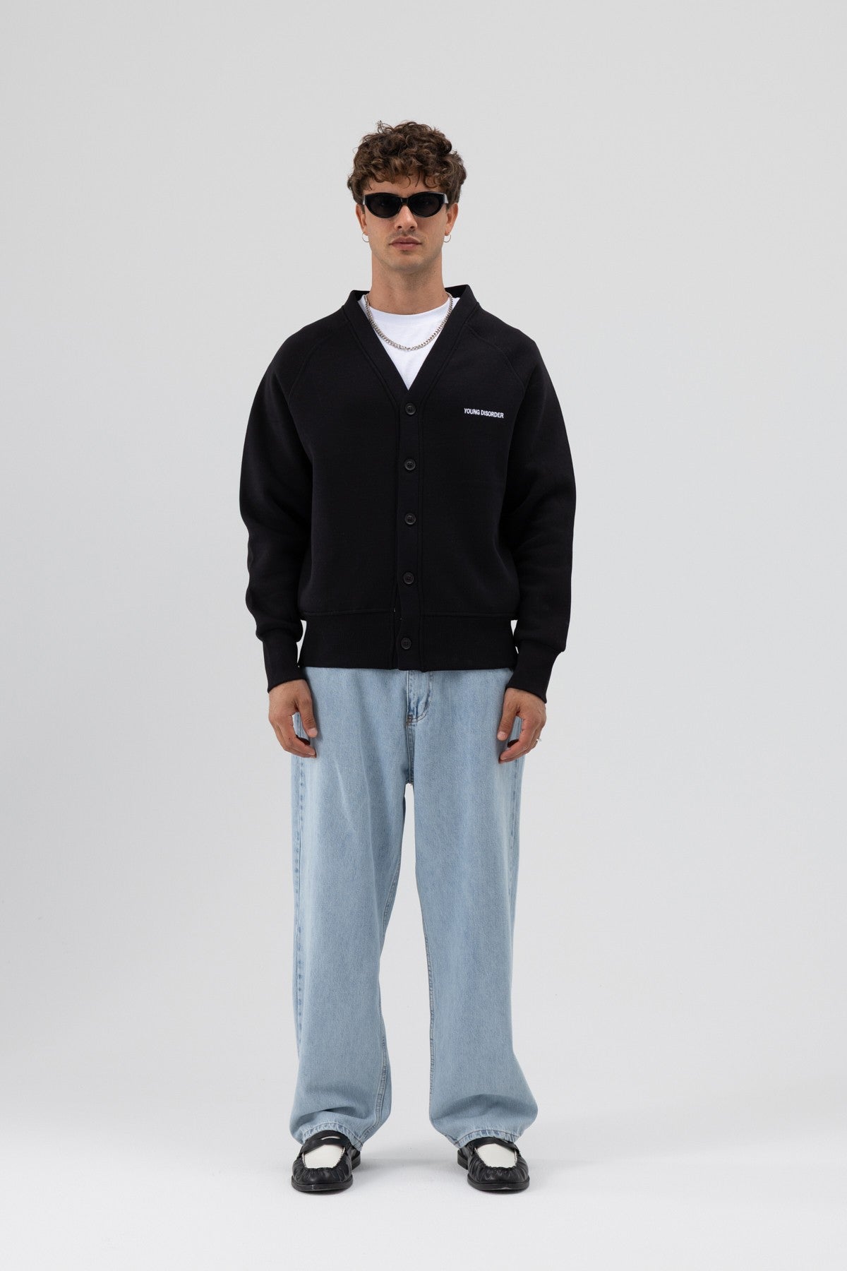 Oversize Düğmeli Sweatshirt