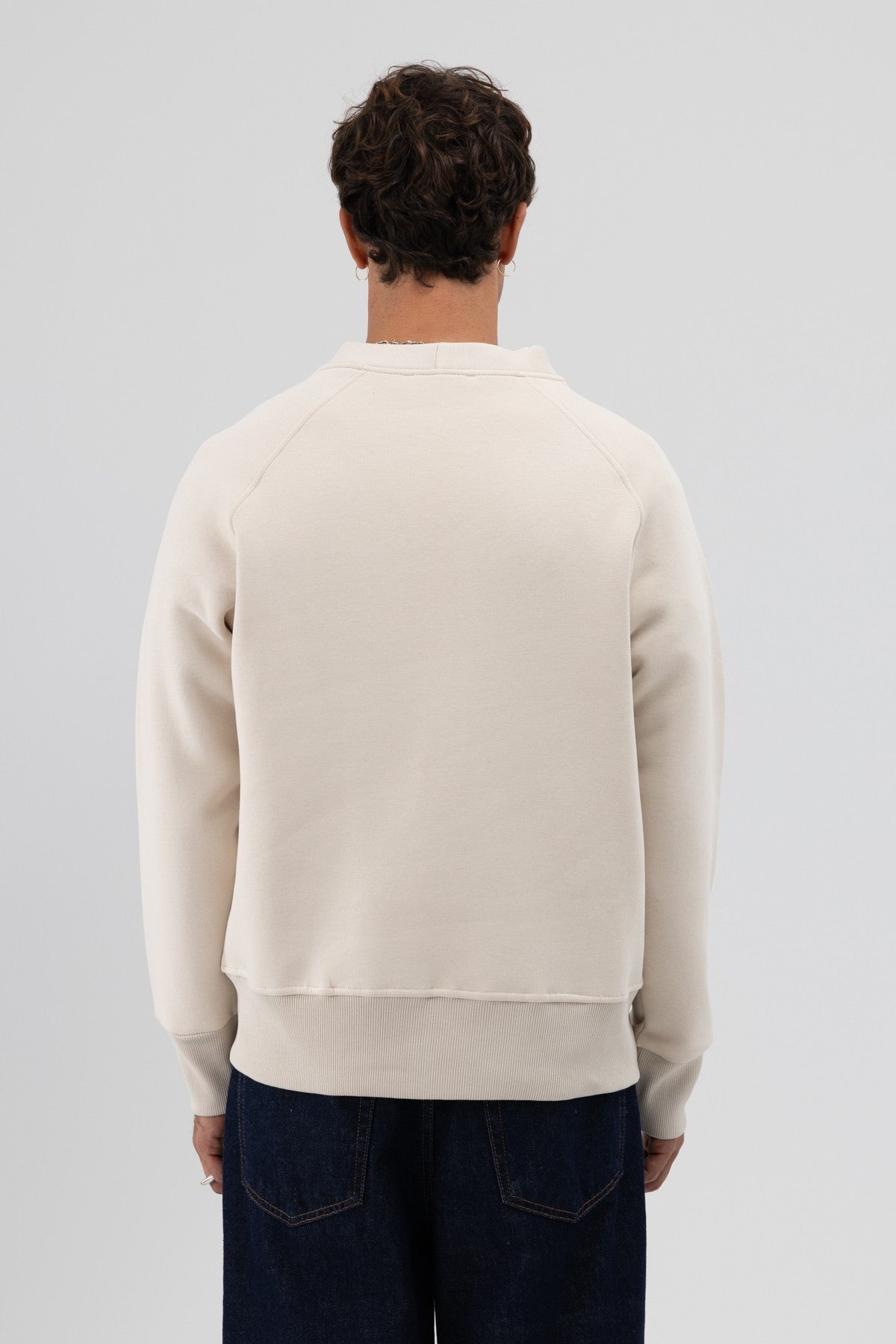 Oversize Düğmeli Sweatshirt