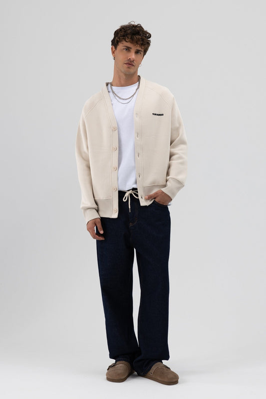 Oversize Düğmeli Sweatshirt