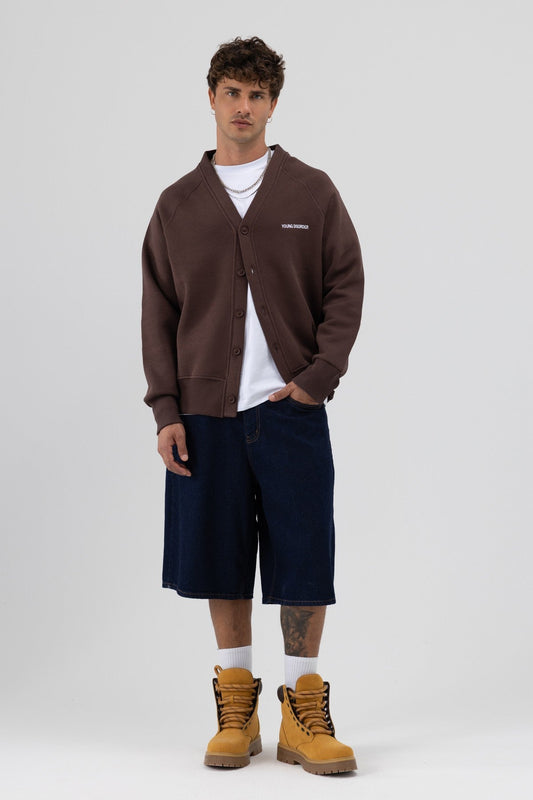 Oversize Düğmeli Sweatshirt