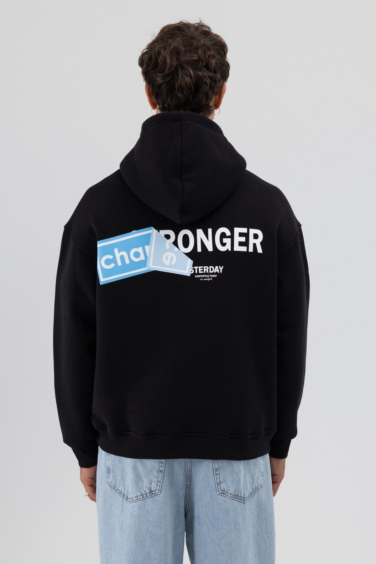 Oversize Arka Baskılı Sweatshirt