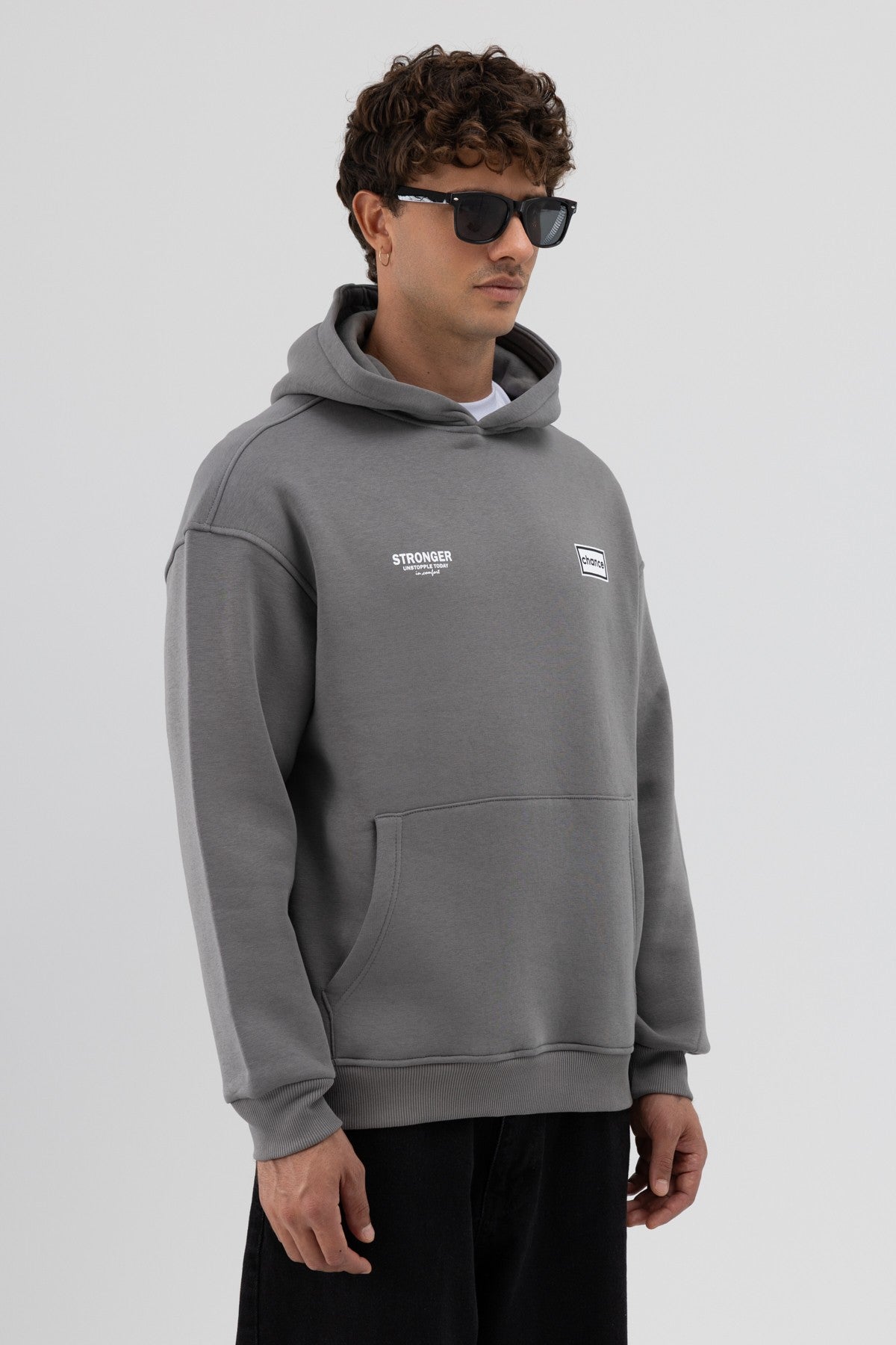 Oversize Arka Baskılı Sweatshirt