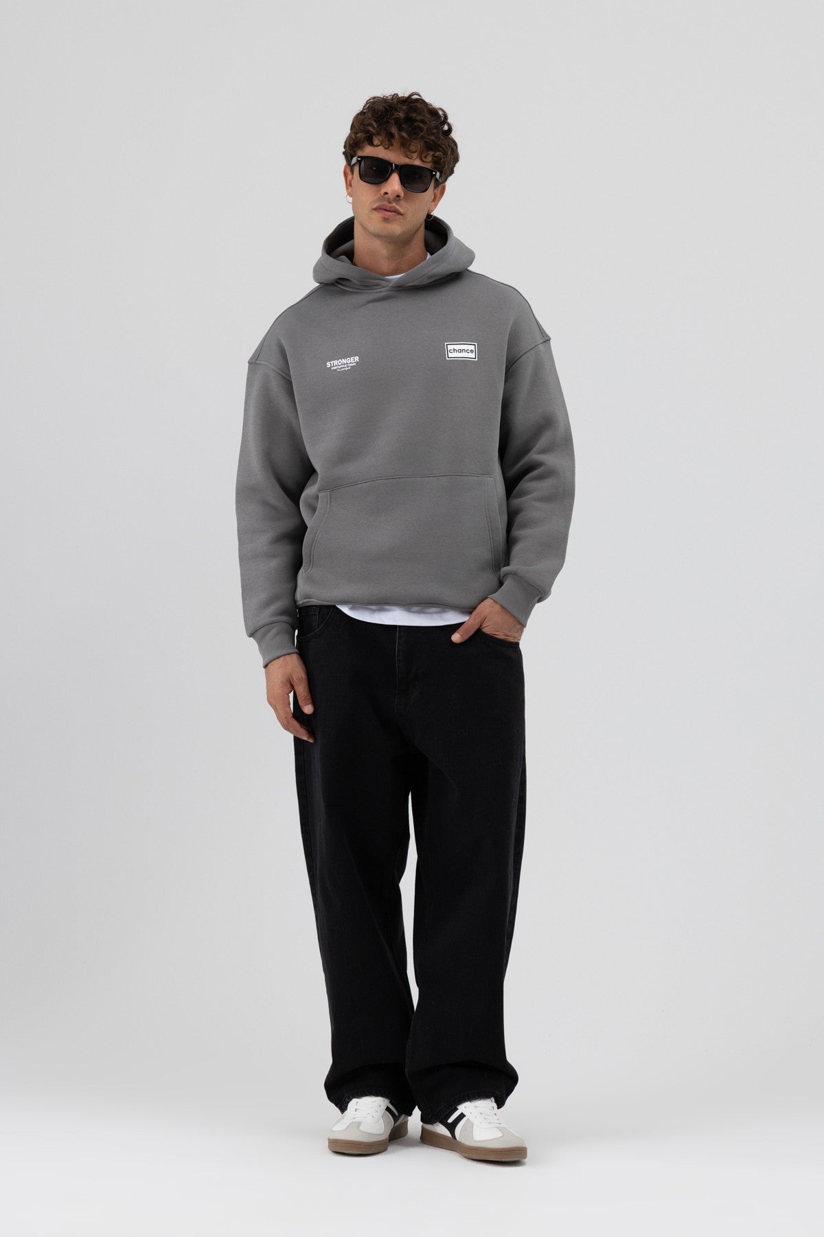 Oversize Arka Baskılı Sweatshirt
