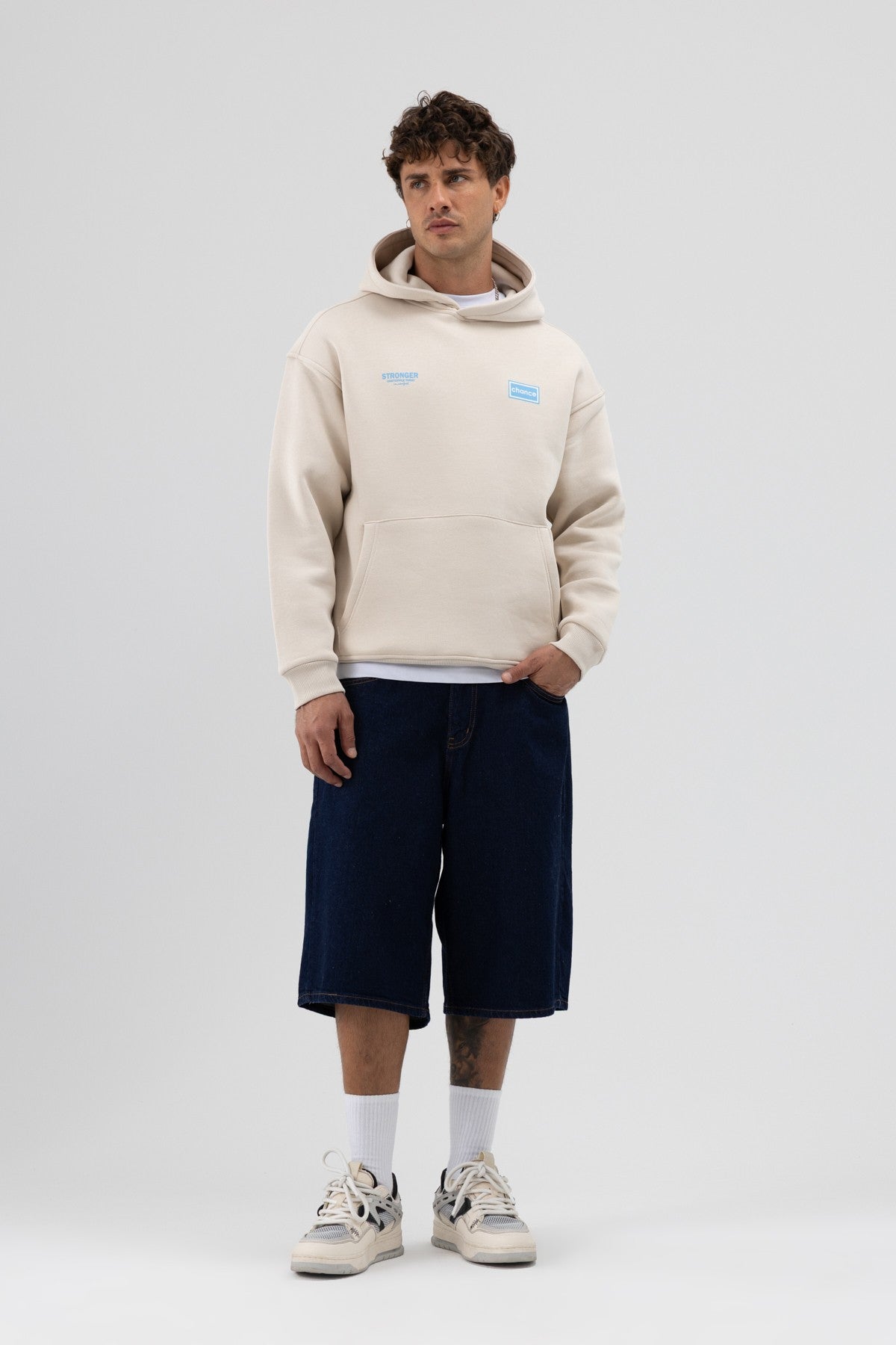 Oversize Arka Baskılı Sweatshirt