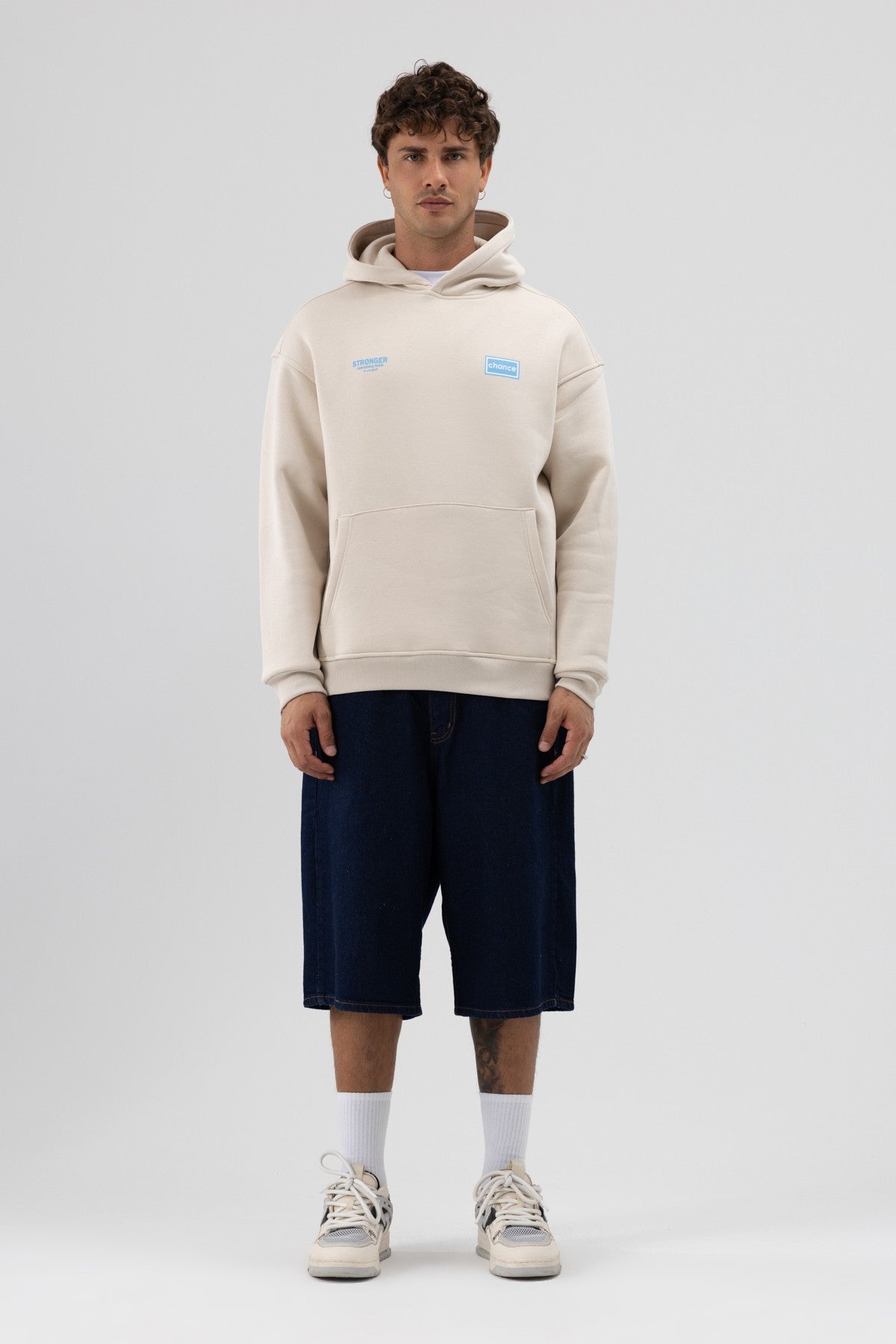 Oversize Arka Baskılı Sweatshirt